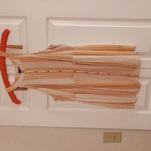 TORRID yellow tan tube gauzy size 1